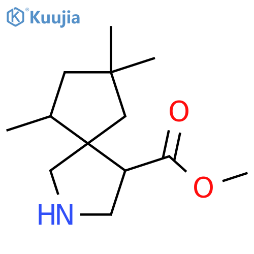 methyl 6,8,8-trimethyl-2-azaspiro4.4nonane-4-carboxylate structure