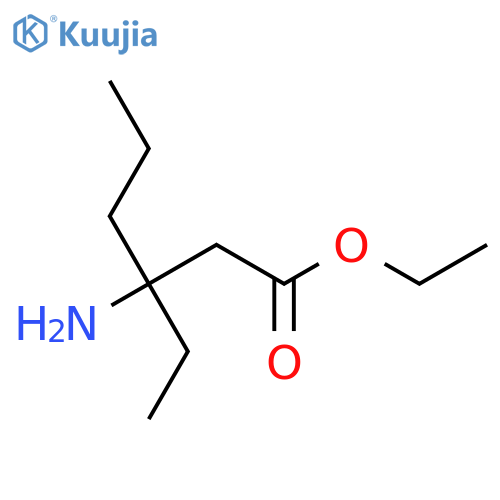 ethyl 3-amino-3-ethylhexanoate structure