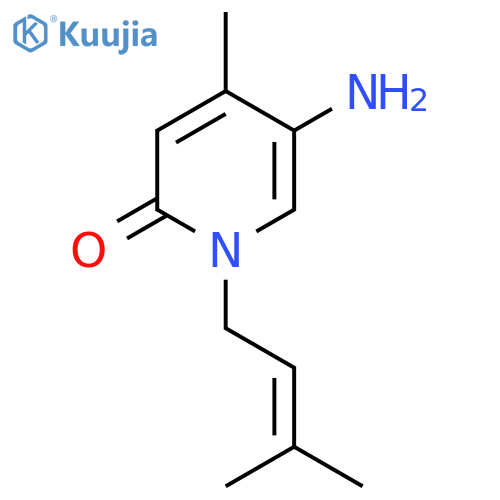 5-Amino-4-methyl-1-(3-methylbut-2-en-1-yl)-1,2-dihydropyridin-2-one structure