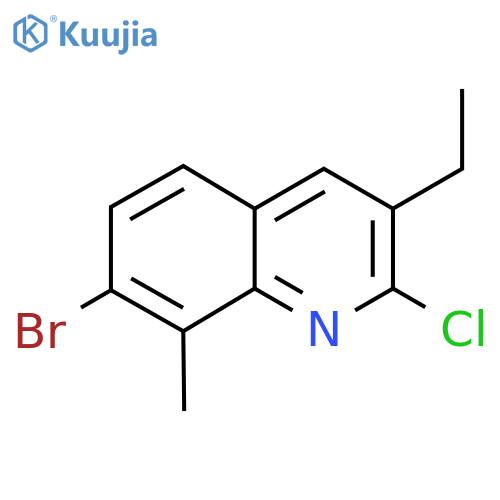 7-Bromo-2-chloro-3-ethyl-8-methylquinoline structure