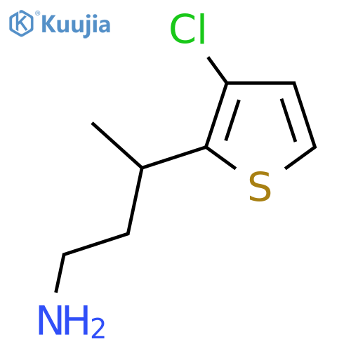 3-(3-chlorothiophen-2-yl)butan-1-amine structure
