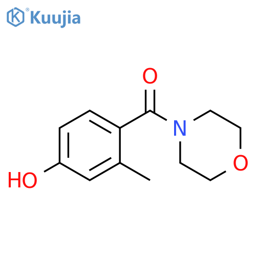 (4-Hydroxy-2-methylphenyl)-morpholin-4-yl-methanone structure