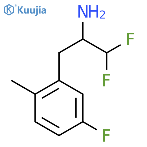 1,1-Difluoro-3-(5-fluoro-2-methylphenyl)propan-2-amine structure