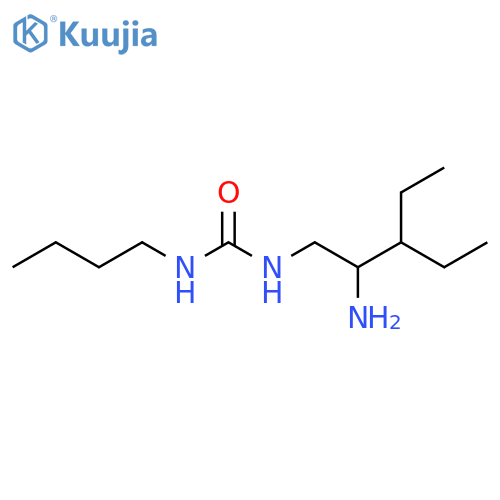 3-(2-amino-3-ethylpentyl)-1-butylurea structure