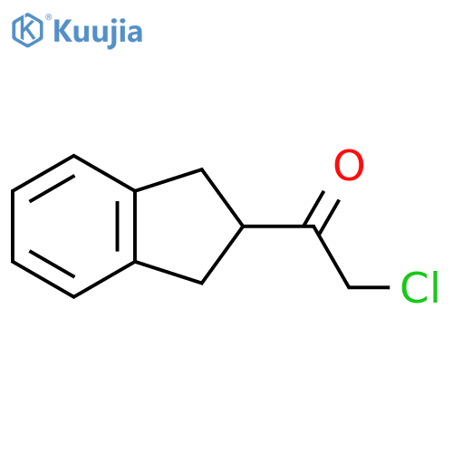 2-chloro-1-(2,3-dihydro-1H-inden-2-yl)ethan-1-one structure