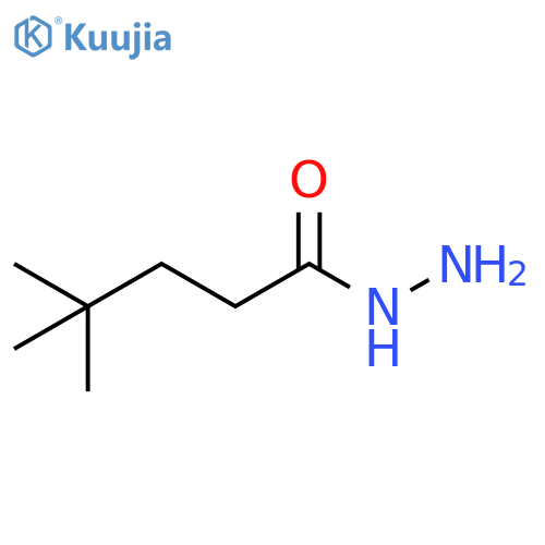 Pentanoic acid, 4,4-dimethyl-, hydrazide structure