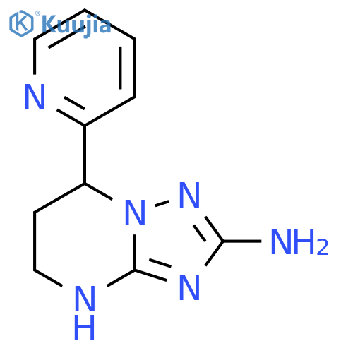 7-(pyridin-2-yl)-4H,5H,6H,7H-1,2,4triazolo1,5-apyrimidin-2-amine structure