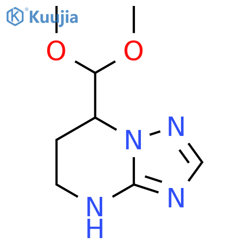 7-(dimethoxymethyl)-4H,5H,6H,7H-1,2,4triazolo1,5-apyrimidine structure