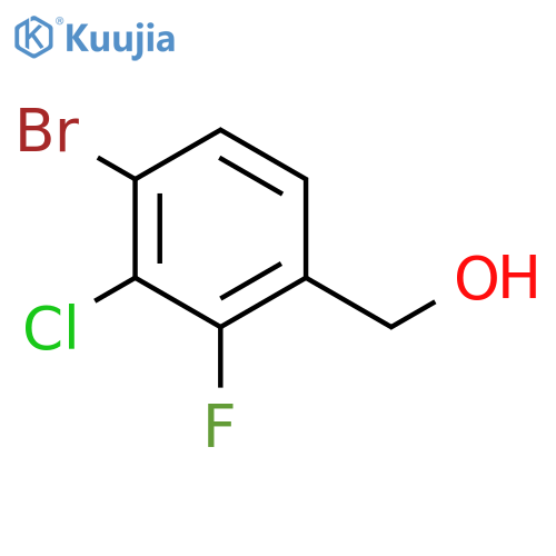 4-Bromo-3-chloro-2-fluorobenzyl alcohol structure