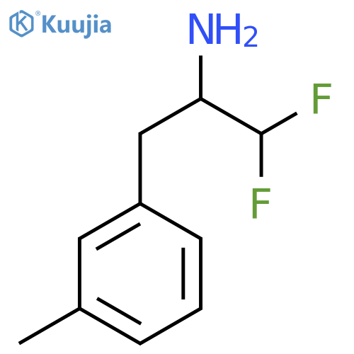 1,1-difluoro-3-(3-methylphenyl)propan-2-amine structure