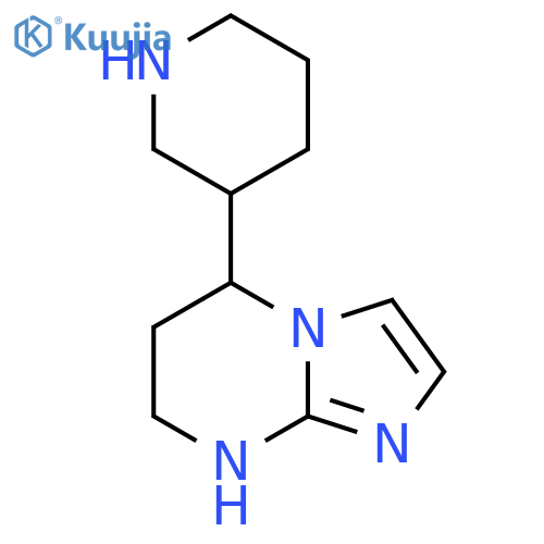 3-{5H,6H,7H,8H-imidazo1,2-apyrimidin-5-yl}piperidine structure