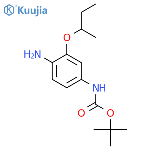 tert-butyl N-4-amino-3-(butan-2-yloxy)phenylcarbamate structure