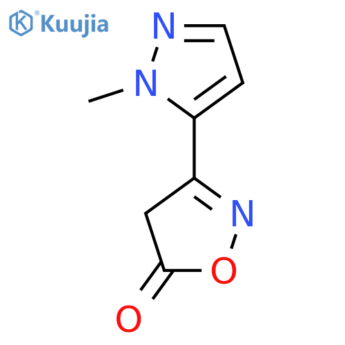 3-(1-Methyl-1H-pyrazol-5-yl)-4,5-dihydro-1,2-oxazol-5-one structure
