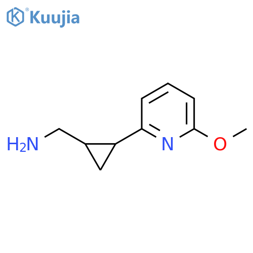 2-(6-methoxypyridin-2-yl)cyclopropylmethanamine structure
