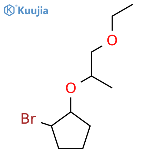 1-bromo-2-(1-ethoxypropan-2-yl)oxycyclopentane structure
