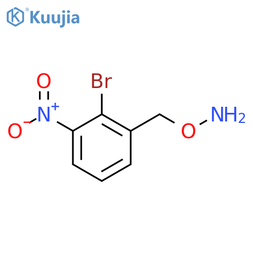 O-(2-bromo-3-nitrophenyl)methylhydroxylamine structure