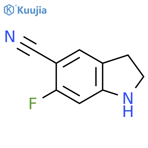 6-Fluoroindoline-5-carbonitrile structure