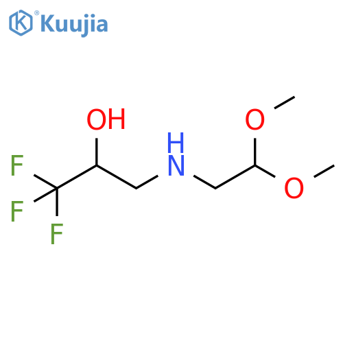 3-(2,2-dimethoxyethyl)amino-1,1,1-trifluoropropan-2-ol structure