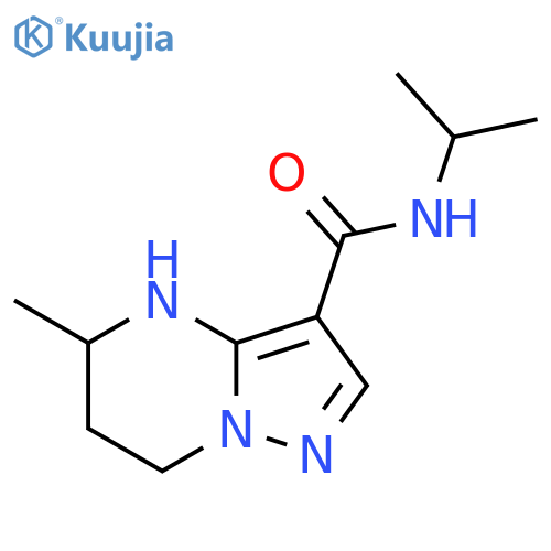 5-methyl-N-(propan-2-yl)-4H,5H,6H,7H-pyrazolo1,5-apyrimidine-3-carboxamide structure