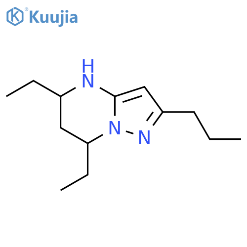5,7-diethyl-2-propyl-4H,5H,6H,7H-pyrazolo1,5-apyrimidine structure