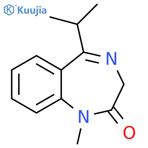 2H-1,4-Benzodiazepin-2-one, 1,3-dihydro-1-methyl-5-(1-methylethyl)- structure