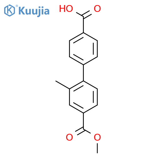 4-4-(Methoxycarbonyl)-2-methylphenylbenzoic Acid structure