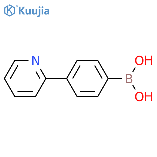(4-(Pyridin-2-yl)phenyl)boronic acid structure