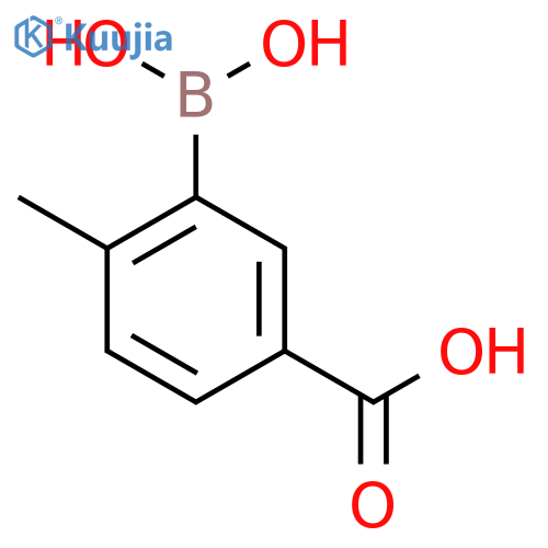 3-Borono-4-methylbenzoic acid structure