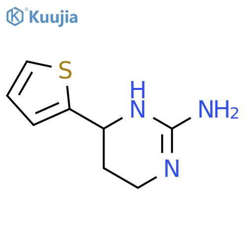 6-(thiophen-2-yl)-1,4,5,6-tetrahydropyrimidin-2-amine structure