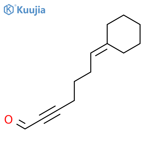 2-Heptynal, 7-cyclohexylidene- structure