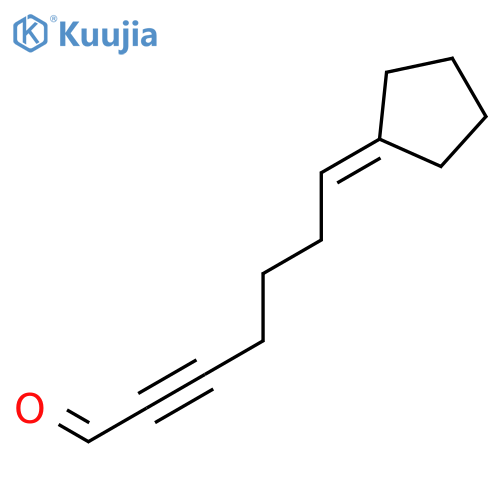 2-Heptynal, 7-cyclopentylidene- structure