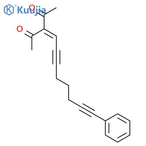 2,4-Pentanedione, 3-(8-phenyl-2,7-octadiyn-1-ylidene)- structure