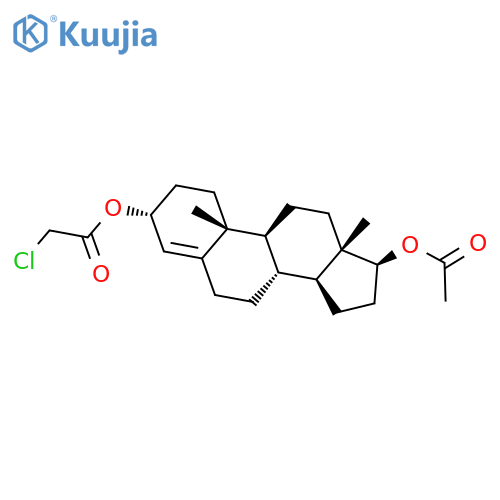 17β-acetoxy-3α-chloroacetoxyandrost-4-ene structure