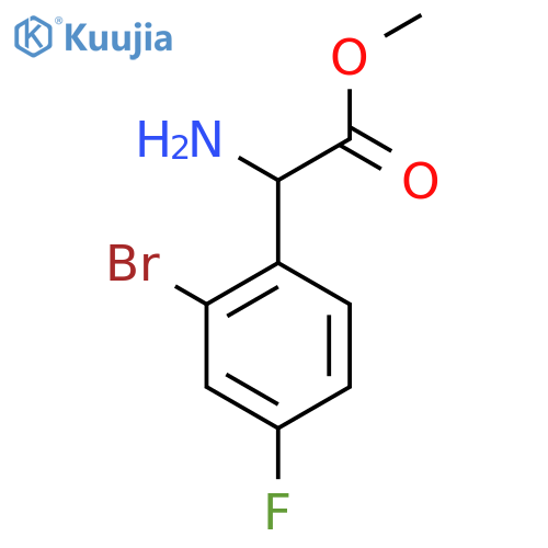 methyl 2-amino-2-(2-bromo-4-fluorophenyl)acetate structure