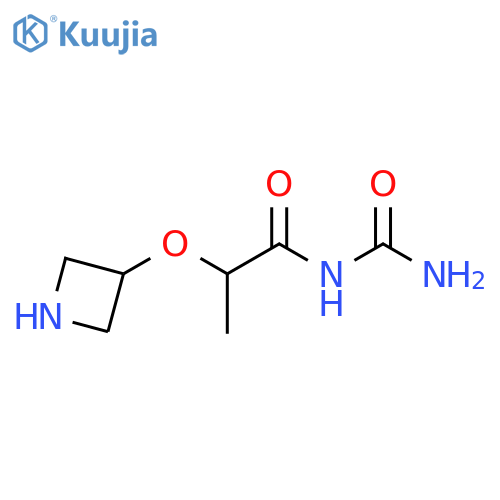 [2-(Azetidin-3-yloxy)propanoyl]urea structure