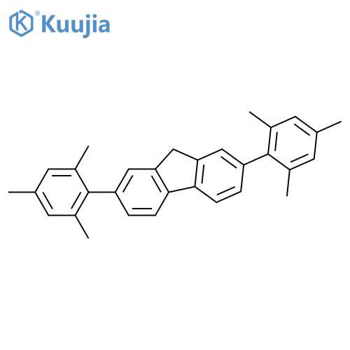 9H-Fluorene, 2,7-bis(2,4,6-trimethylphenyl)- structure