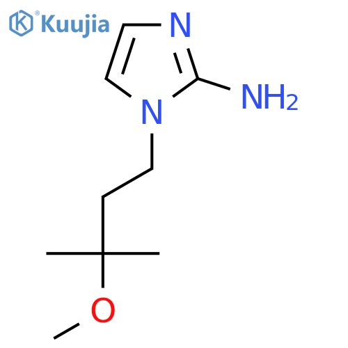1-(3-methoxy-3-methylbutyl)-1H-imidazol-2-amine structure