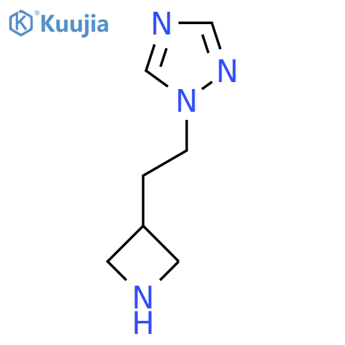 1-2-(azetidin-3-yl)ethyl-1H-1,2,4-triazole structure