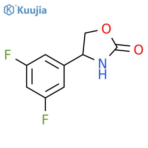 4-(3,5-difluorophenyl)-1,3-oxazolidin-2-one structure