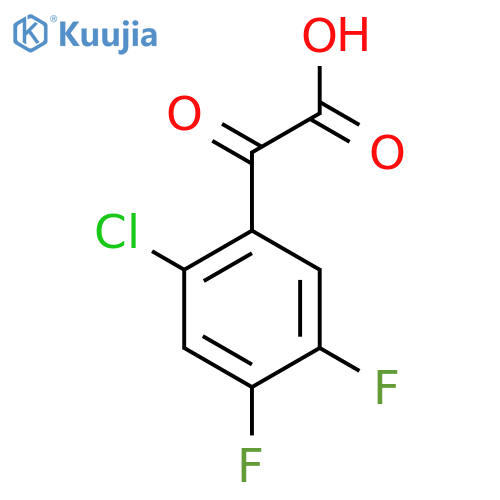 2-(2-Chloro-4,5-difluorophenyl)-2-oxoacetic acid structure