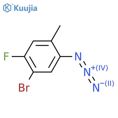 Benzene, 1-azido-5-bromo-4-fluoro-2-methyl- structure