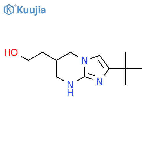 2-{2-tert-butyl-5H,6H,7H,8H-imidazo1,2-apyrimidin-6-yl}ethan-1-ol structure