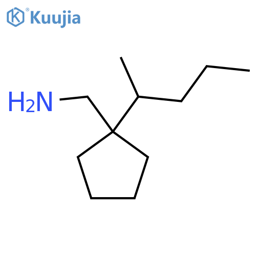 1-(pentan-2-yl)cyclopentylmethanamine structure