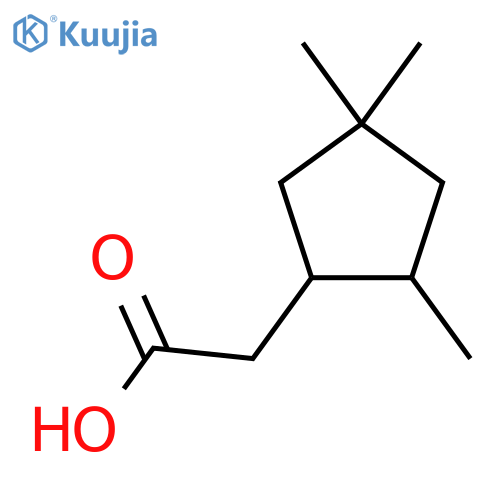 2-(2,4,4-Trimethylcyclopentyl)acetic acid structure