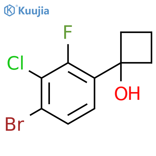 1-(4-bromo-3-chloro-2-fluorophenyl)cyclobutanol structure