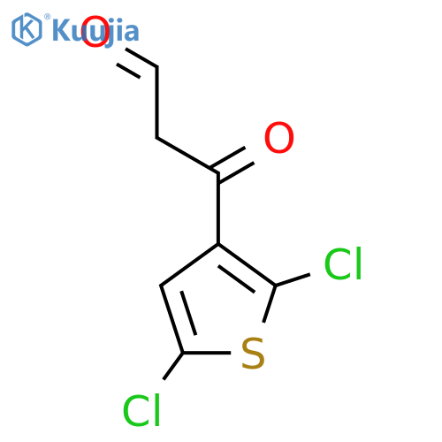 3-(2,5-Dichlorothiophen-3-yl)-3-oxopropanal structure