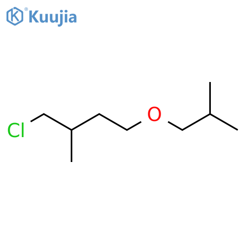 Butane, 1-chloro-2-methyl-4-(2-methylpropoxy)- structure