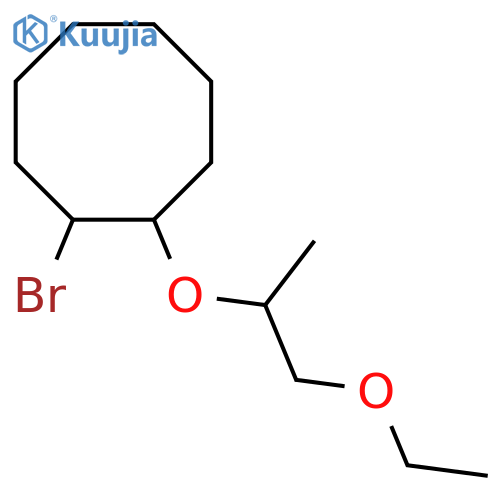 1-bromo-2-(1-ethoxypropan-2-yl)oxycyclooctane structure