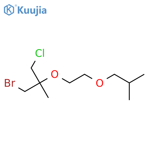 1-bromo-3-chloro-2-methyl-2-2-(2-methylpropoxy)ethoxypropane structure