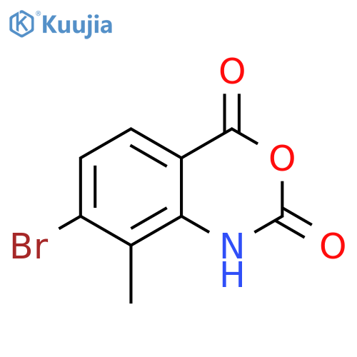 7-bromo-8-methyl-2,4-dihydro-1H-3,1-benzoxazine-2,4-dione structure